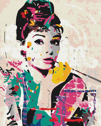 Paint by Numbers DIY - Audrey Hepburn
