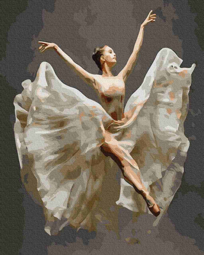 Paint by Numbers DIY - Ballerina in flight