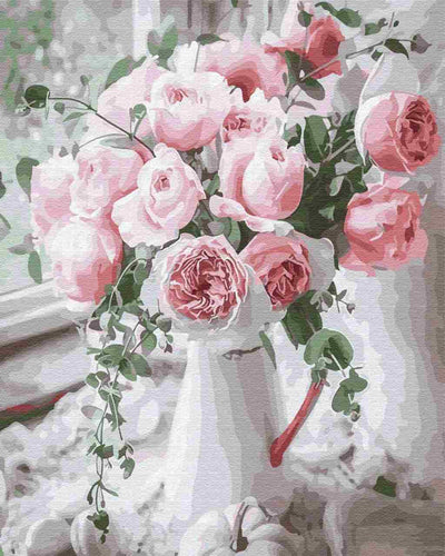 Paint by Numbers DIY - Bouquet of delicate roses