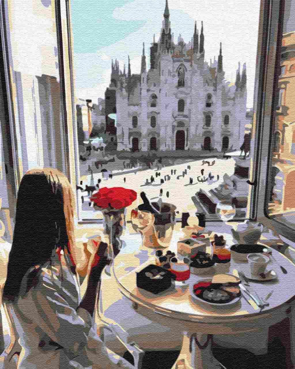 Paint by Numbers DIY - Breakfast in Milan
