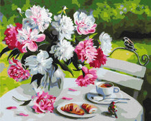 Load image into Gallery viewer, Paint by Numbers DIY - Breakfast with peonies

