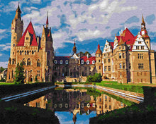 Load image into Gallery viewer, Paint by Numbers DIY - Castle Moszny in Poland
