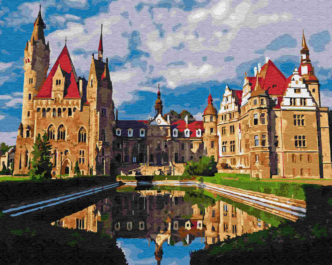 Paint by Numbers DIY - Castle Moszny in Poland