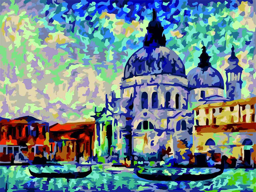 Paint by Numbers DIY - Colorful Venice