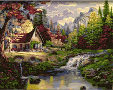 Load image into Gallery viewer, Paint by Numbers DIY - Farm by the stream
