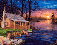 Load image into Gallery viewer, Paint by Numbers DIY - Fisherman&#39;s Hut
