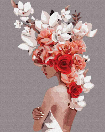 Paint by Numbers DIY - Flower Diadem