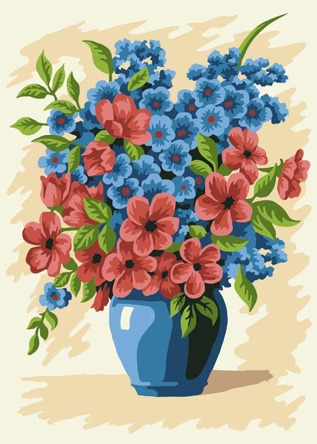 Paint by Numbers DIY - Flowers - MINI