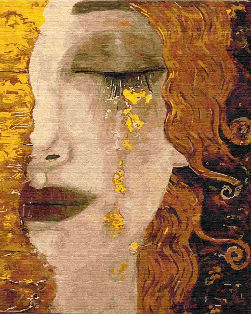 Paint by Numbers DIY - Golden tears. Anne-Marie Zilbermann