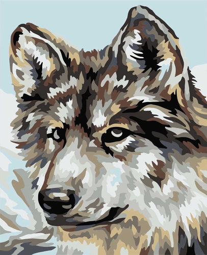 Paint by Numbers DIY - Gray Wolf - MINI