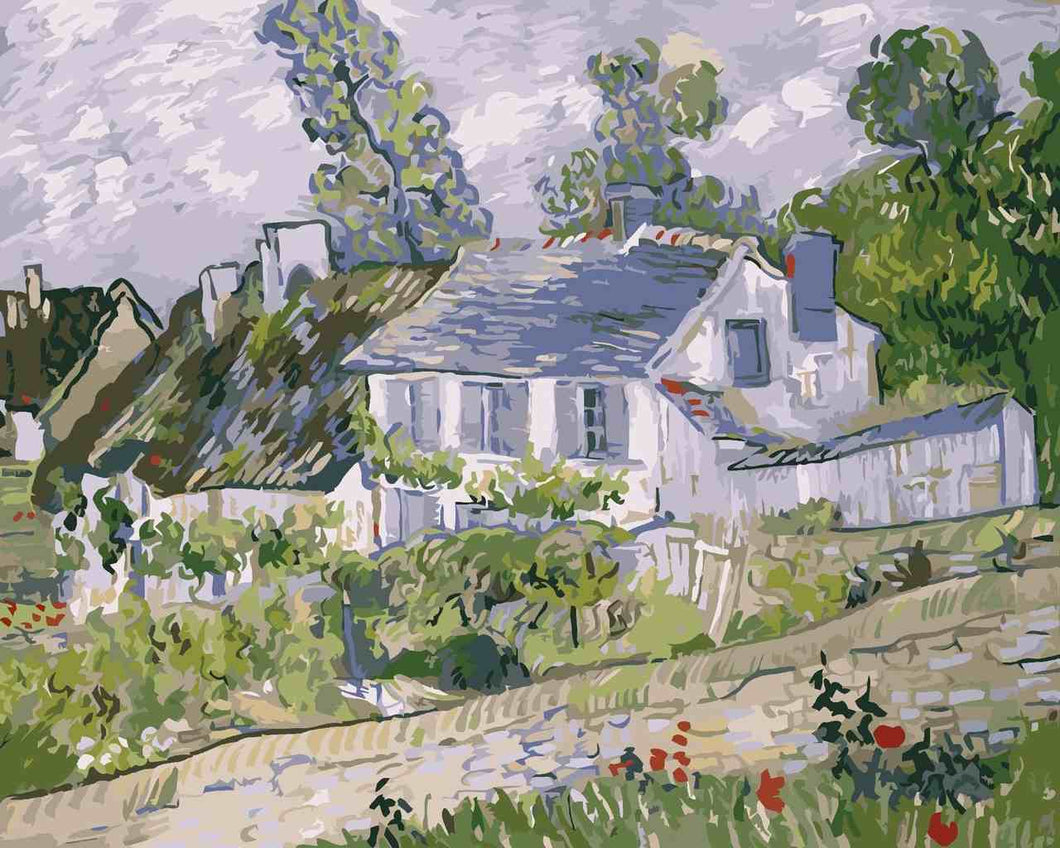 Paint by Numbers DIY - House in Auvers