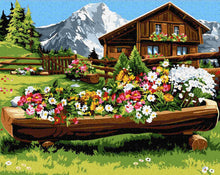 Load image into Gallery viewer, Paint by Numbers DIY - House in the Alm
