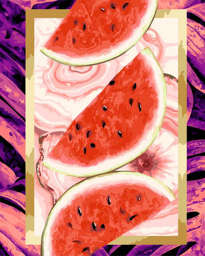 Paint by Numbers DIY - Juicy Watermelon