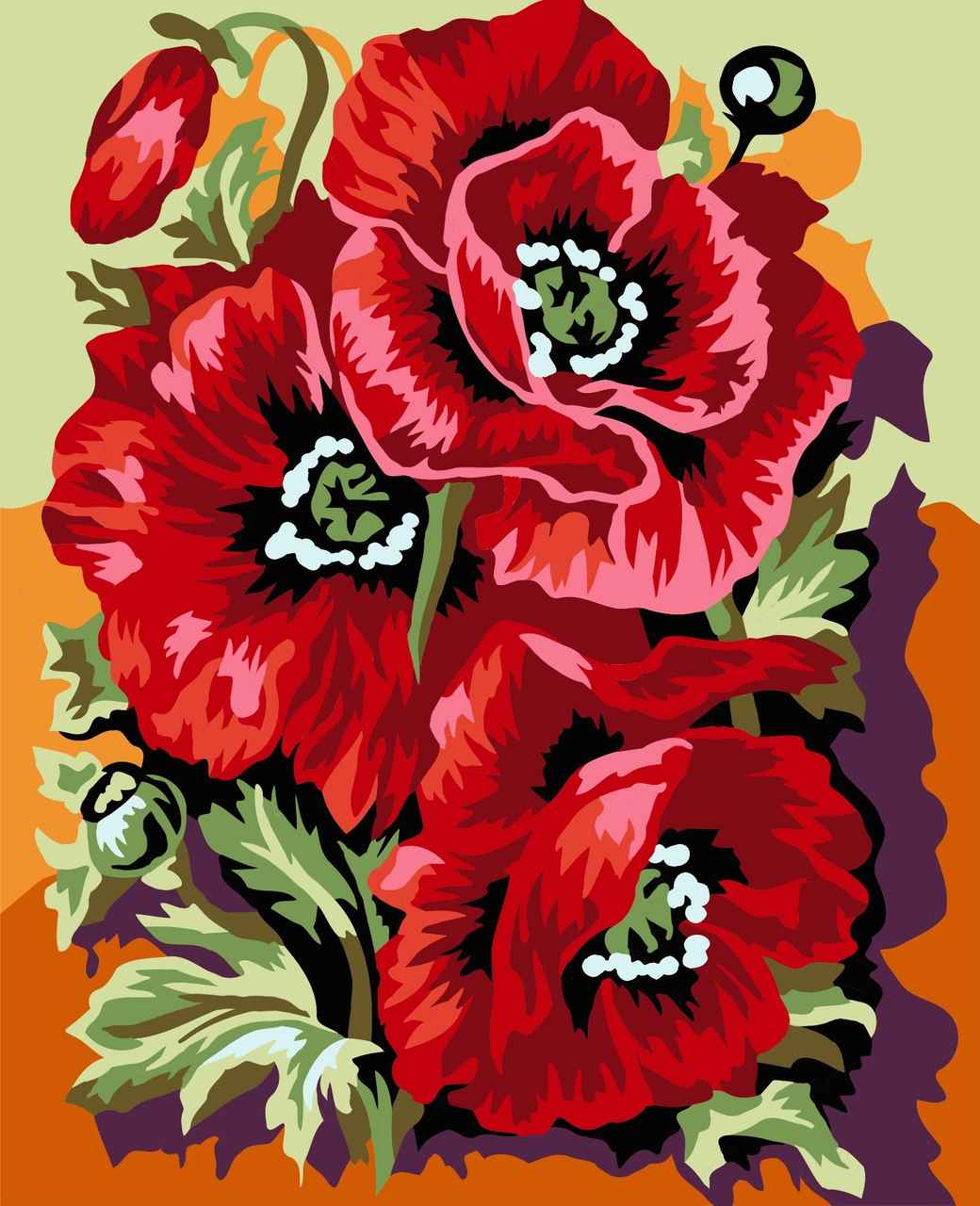 Paint by Numbers DIY - King Poppy - MINI
