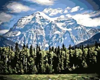 Paint by Numbers DIY - Mountains