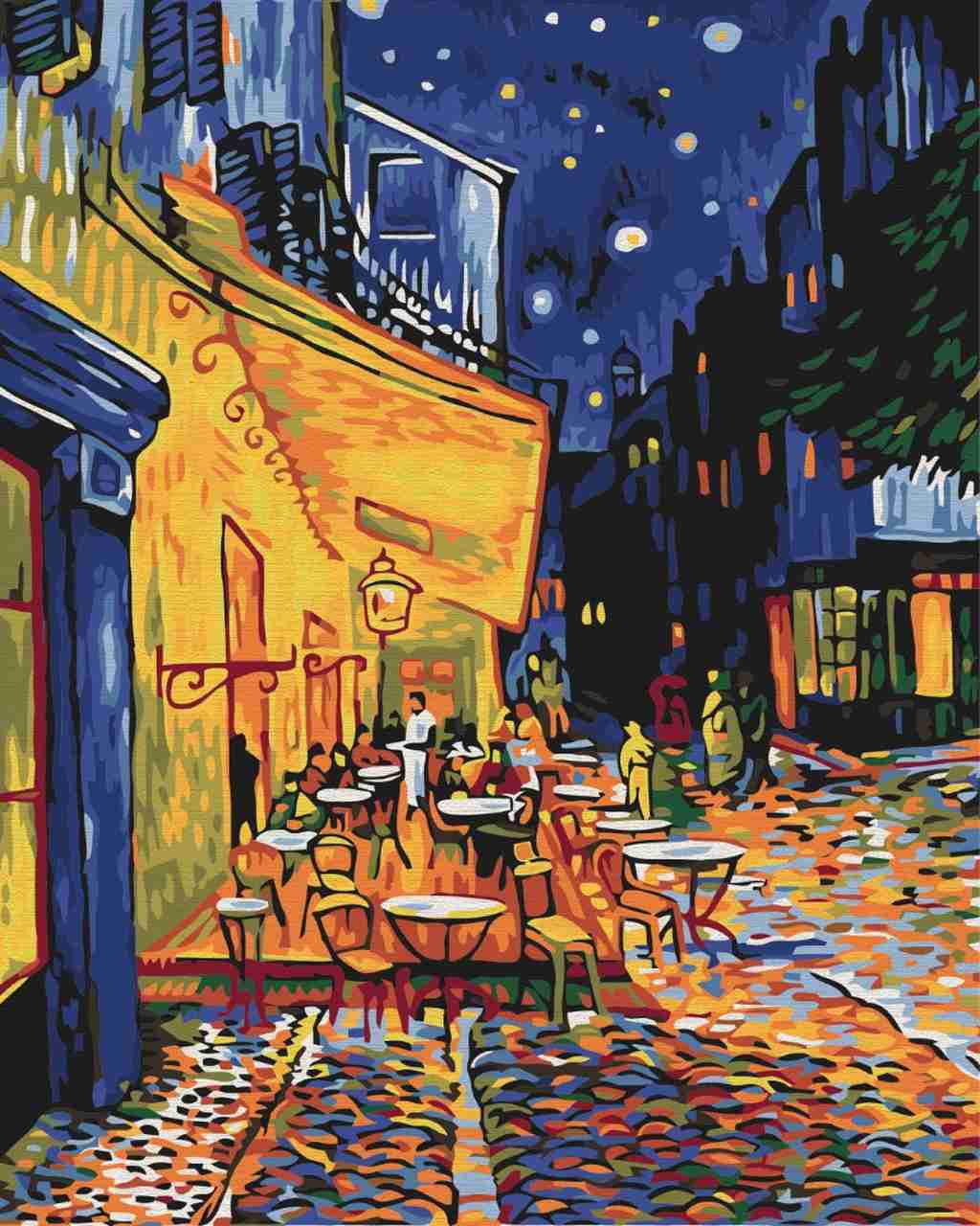 Paint by Numbers DIY - Night Café in Arles. Van Gogh
