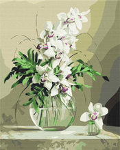 Load image into Gallery viewer, Paint by Numbers DIY - Orchids in a vase
