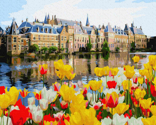 Paint by Numbers DIY - Palace in Tulips