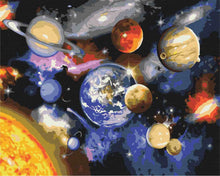 Load image into Gallery viewer, Paint by Numbers DIY - Parade of the planets
