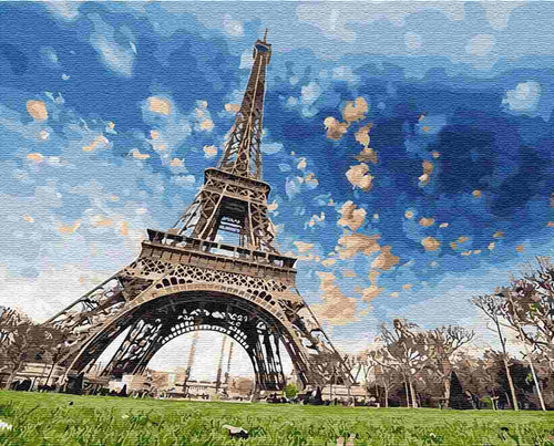 Paint by Numbers DIY - Parisian sky