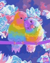 Load image into Gallery viewer, Paint by Numbers DIY - Parrots in love
