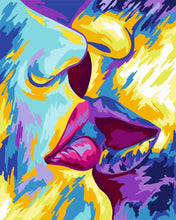 Load image into Gallery viewer, Paint by Numbers DIY - Passionate Kiss
