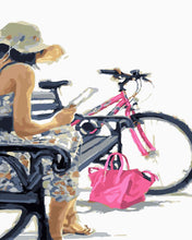 Load image into Gallery viewer, Paint by Numbers DIY - Pink Bicycle

