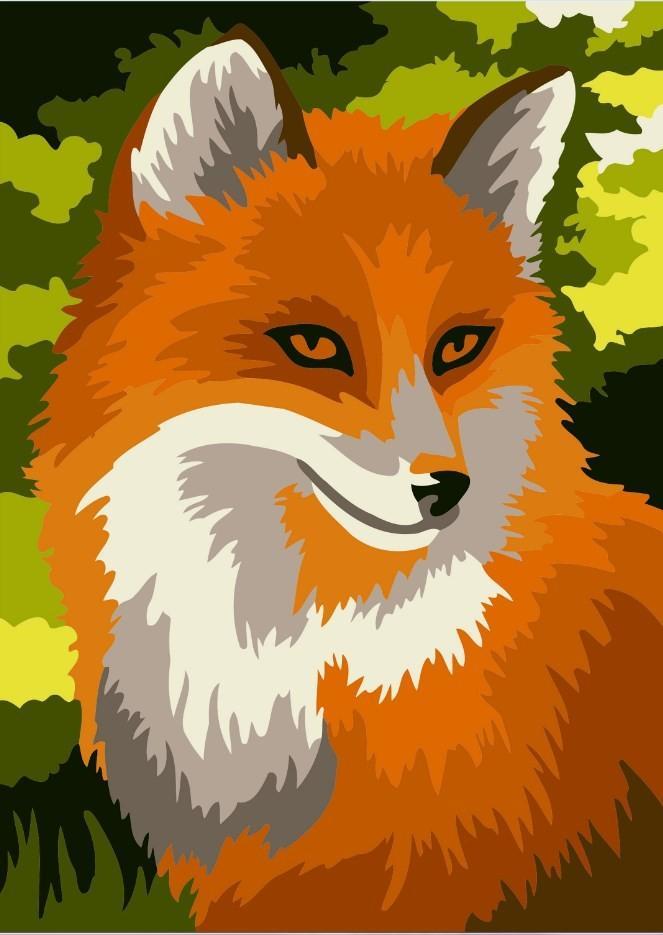 Paint by Numbers DIY - Red Fox - MINI
