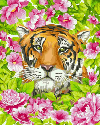 Paint by Numbers DIY - Romantic Tiger