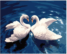 Load image into Gallery viewer, Paint by Numbers DIY - Swan dance
