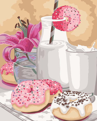 Paint by Numbers DIY - Sweet Breakfast