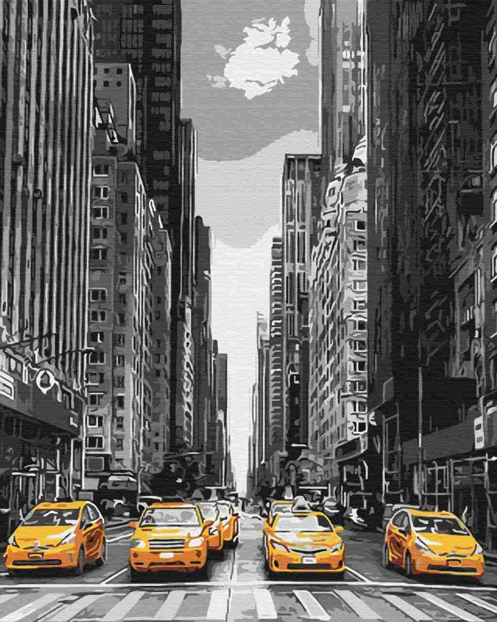 Paint by Numbers DIY - Taxi New York