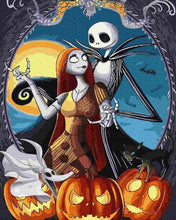 Load image into Gallery viewer, Paint by Numbers DIY - Terrible love of Jack and Sally
