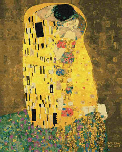 Paint by Numbers DIY - 'The Kiss' by Gustav Klimt