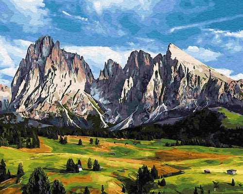 Paint by Numbers DIY - The mountains
