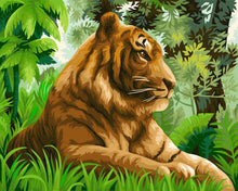 Load image into Gallery viewer, Paint by Numbers DIY - Tiger in the Jungle
