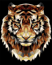 Load image into Gallery viewer, Paint by Numbers DIY - Tiger (polygonal style)

