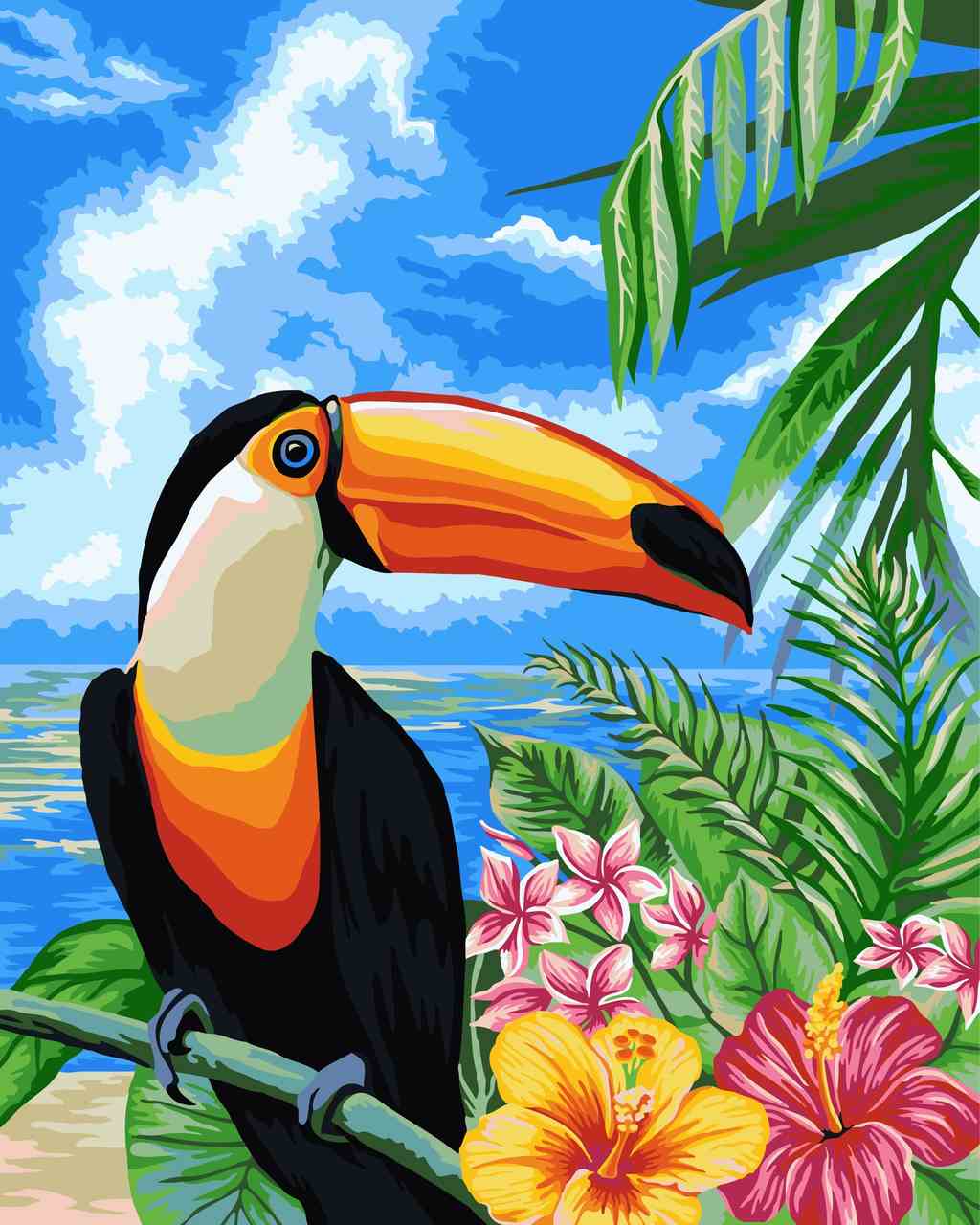 Paint by Numbers DIY - Toucan