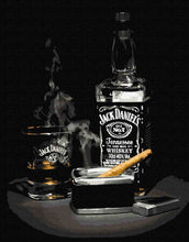 Load image into Gallery viewer, Paint by Numbers DIY - Whiskey with a cigar
