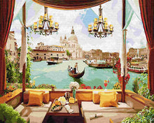 Load image into Gallery viewer, Paint by Numbers DIY - Window to Venice
