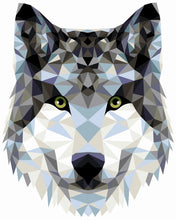 Load image into Gallery viewer, Paint by Numbers DIY - Wolf (polygonal style)
