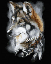 Load image into Gallery viewer, Paint by Numbers DIY - Wolfsportrait

