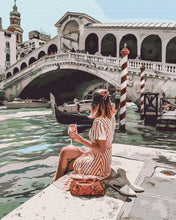 Load image into Gallery viewer, Paint by Numbers DIY - Woman in Venice
