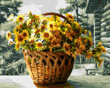 Load image into Gallery viewer, Paint by Numbers DIY - Yellow chrysanthemums
