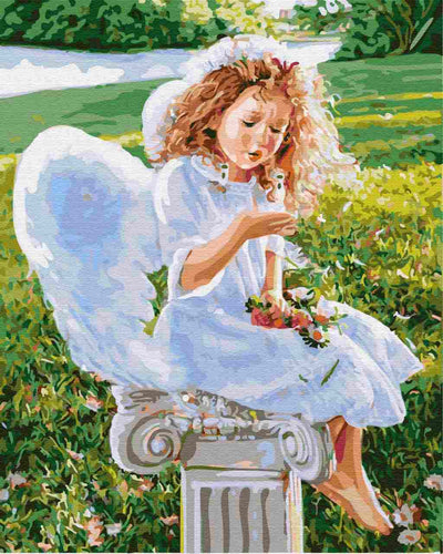 Paint by Numbers DIY - a little angel