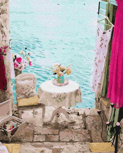 Paint by Numbers DIY - a secluded place in Italy