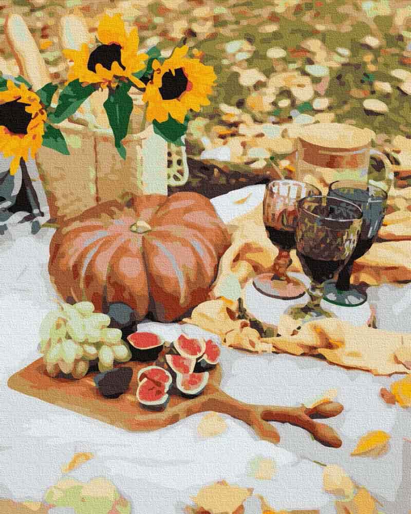 Paint by Numbers DIY - autumn picnic