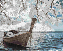 Load image into Gallery viewer, Paint by Numbers DIY - boat on the shore
