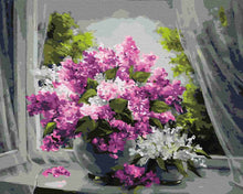 Load image into Gallery viewer, Paint by Numbers DIY - lilac at the window
