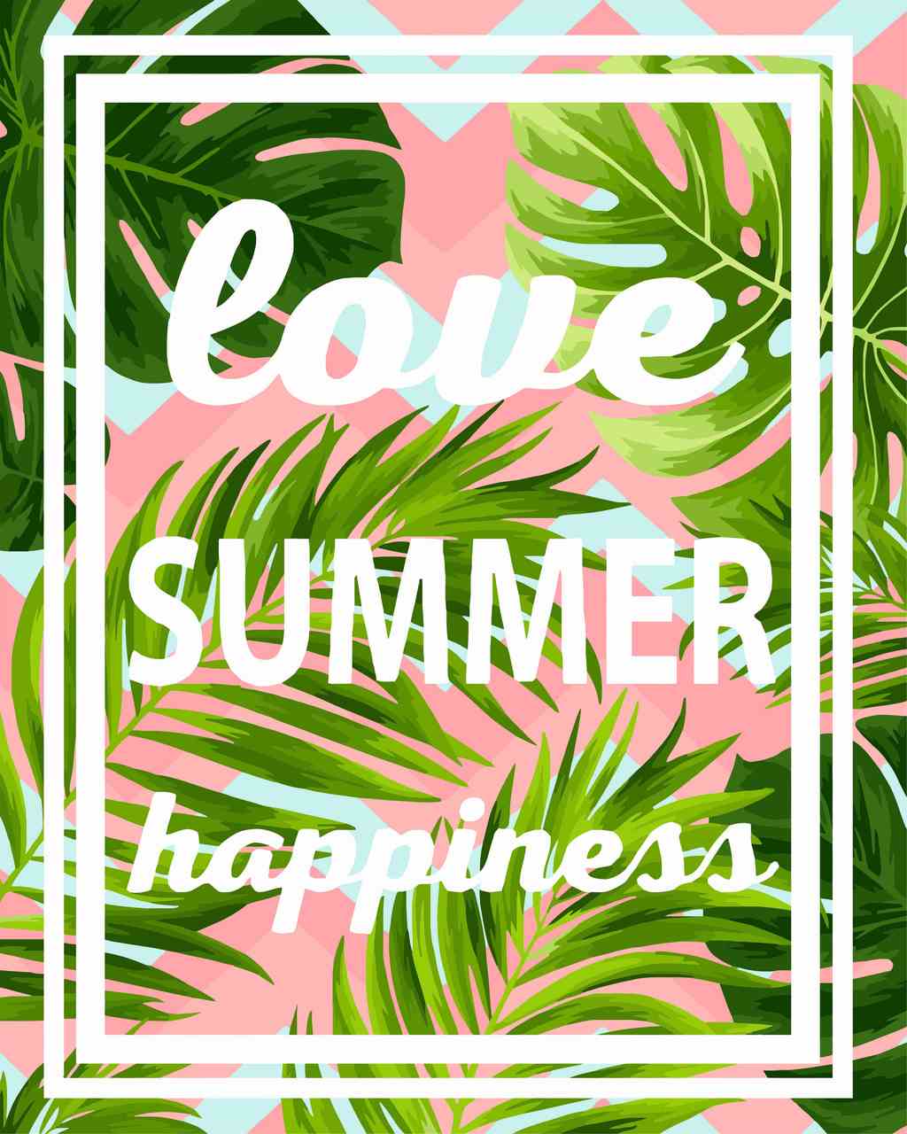 Paint by Numbers DIY - love, summer, happiness